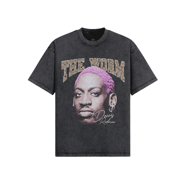 Rodman The Worm 285 Gsm Oversized Snow Wash T-shirt